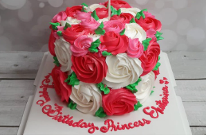 Cream Rose Cakes & Cupcakes