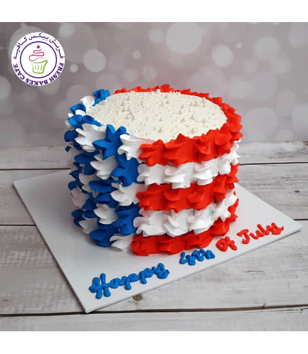 American Flag Themed Cake