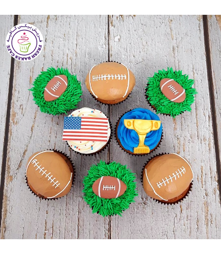 American Football Themed Cupcakes 02