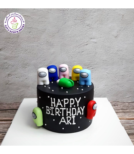 Cake - 3D Cake Toppers - Black Cake - 1 Tier 02