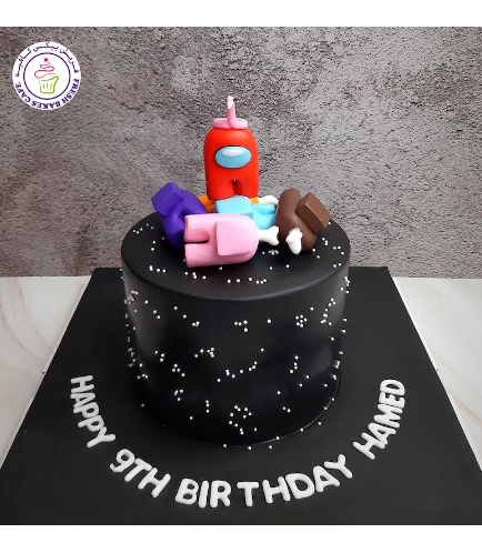 Cake - 3D Cake Toppers - Black Cake - 1 Tier 03