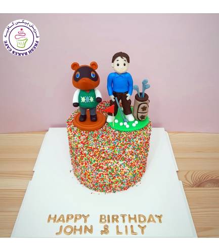 Animal Crossing Themed Cake - 3D Characters