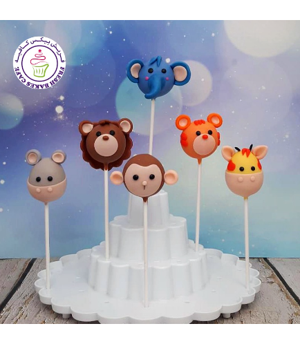 Jungle Animals Themed Cake Pops 01