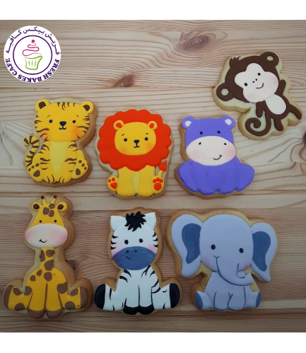 Jungle Animals Themed Cookies 01