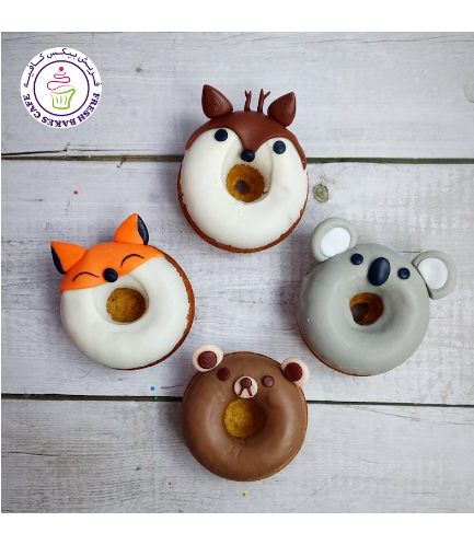Animals Themed Donuts - Wood Animals