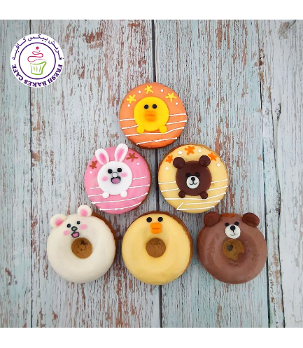 Animals Themed Donuts - Line Friends