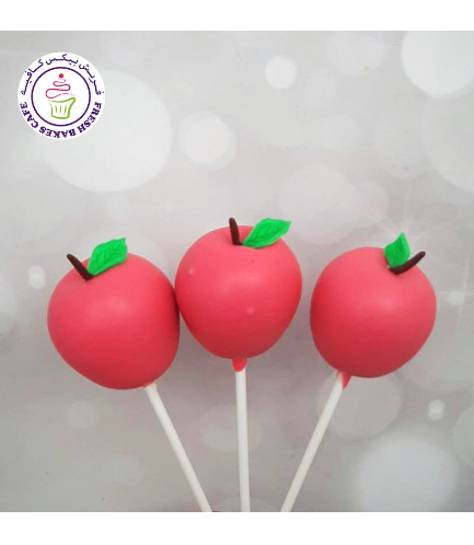 Snow White Themed Cake Pops - Apples