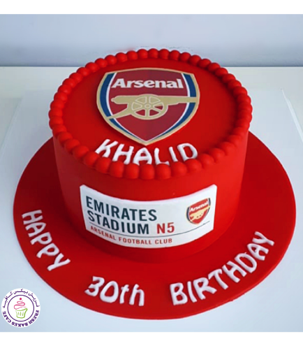 Football Themed Cake - Arsenal - Logo - Printed Picture