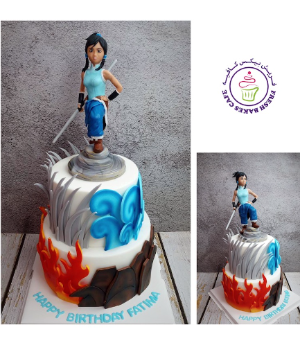 Avatar Korra Themed Cake - 3D Character