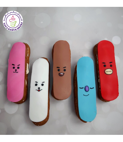 BTS Themed Eclairs