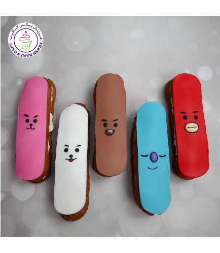 BTS Themed Eclairs