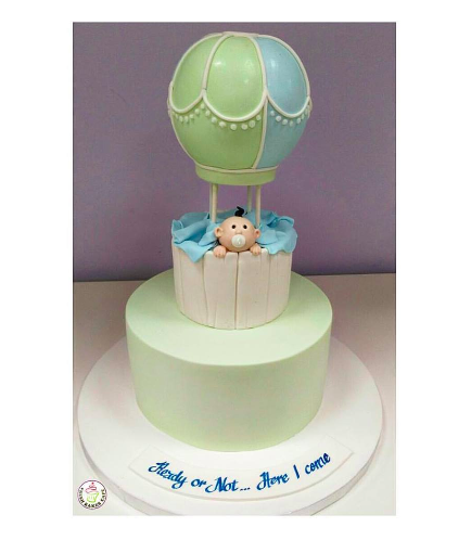 Cake - Baby Shower - Hot Air Balloon
