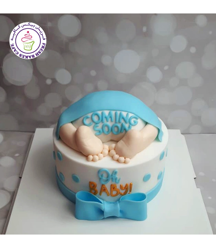 Cake - Baby Shower - Baby Bum - Blue 01
