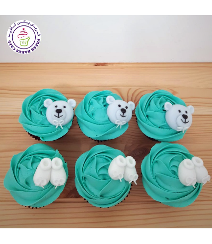 Cupcakes - Baby Shower - Bears 01