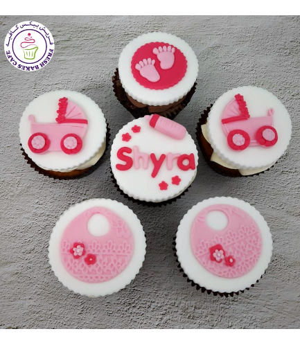 Cupcakes - Baby Shower - Girl 04