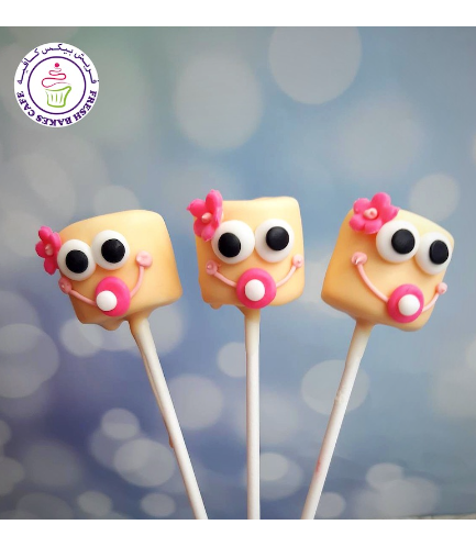 Babies Themed Marshmallow Pops - Girls 01