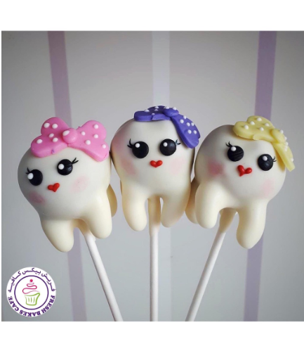 Baby's First Tooth Themed Cake Pops 01a