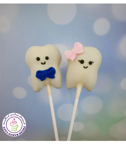 Baby's First Tooth Themed Cake Pops 02