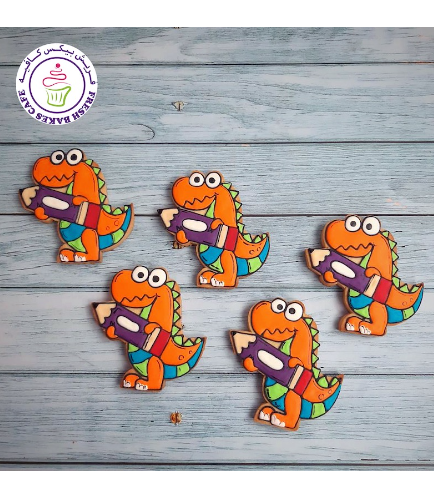 Dinosaur Themed Cookies - Back to School