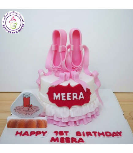 Cake - Ballet Shoes - 3D Cake Toppers - 1 Tier 03