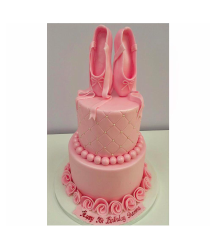 Cake - Ballet Shoes - 3D Cake Toppers - 2 Tier 02