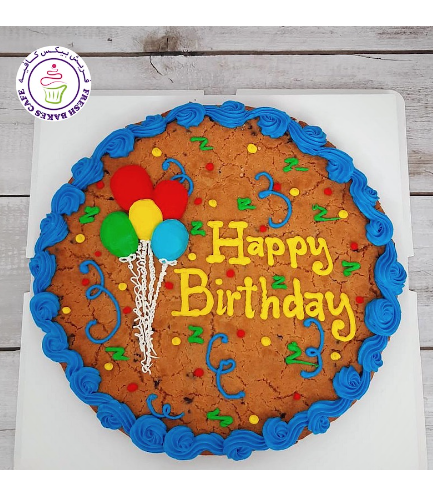 Balloon Themed Cookie Cake 02