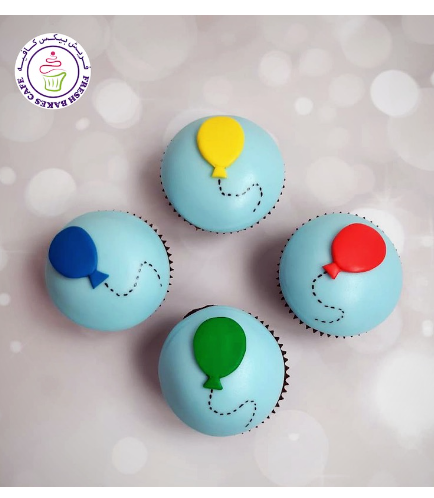 Balloon Themed Cupcakes 02