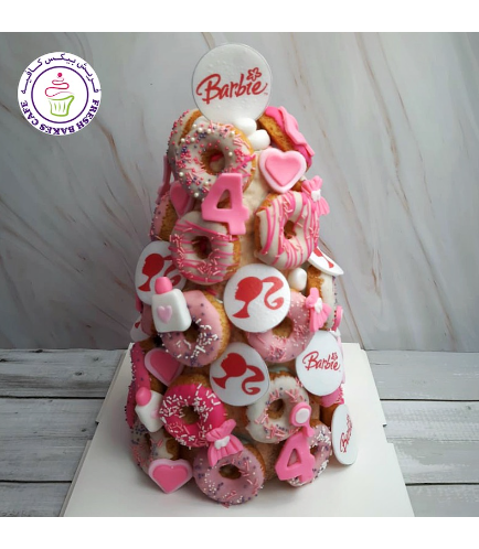 Barbie Themed Donut Tower