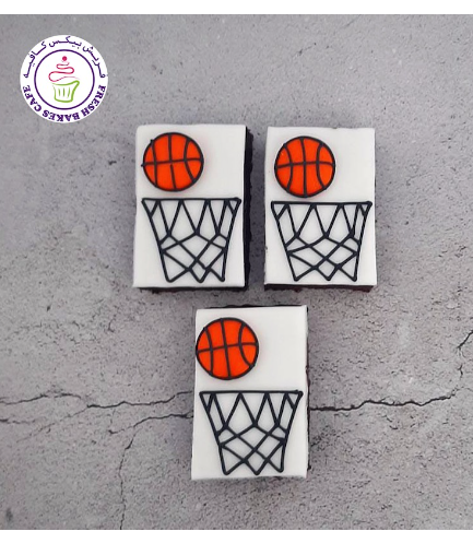 Basketball Themed Brownies
