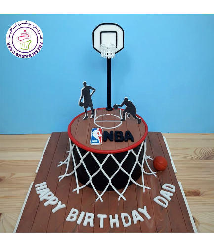 Basketball Themed Cake - 2D Printed Pictures 02