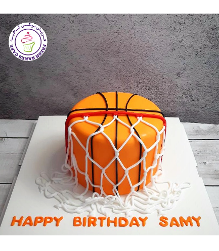 Basketball Themed Cake - Ball - 2D Cake 01