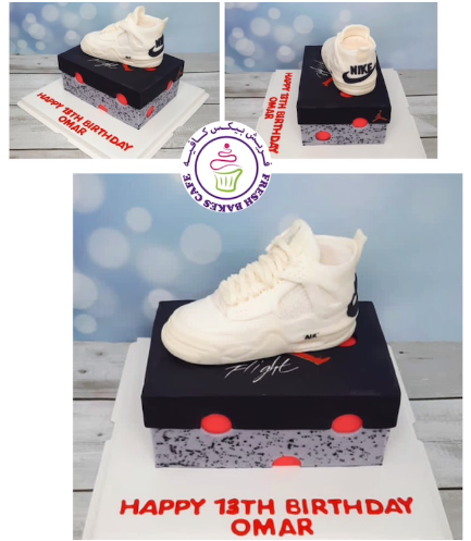 Basketball Themed Cake - Shoes - 3D Cake Topper - Jordan