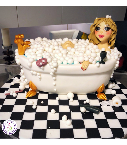 Bathtub Themed Cake - 3D Cake 01