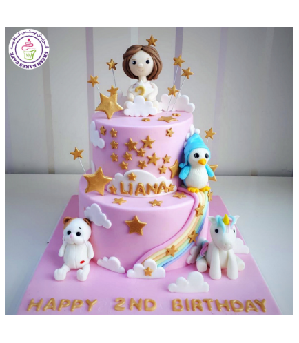 Cake - 3D Cake Toppers - Bear, Girl, Penguin, & Unicorn 01a