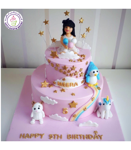 Cake - 3D Cake Toppers - Bear, Girl, Penguin, & Unicorn 01b