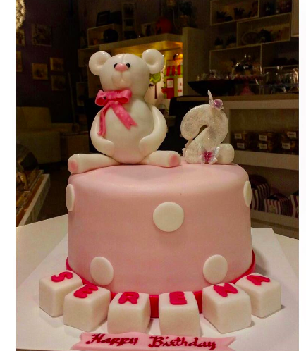 Bear Themed Cake - 3D Cake Topper - 1 Tier 02