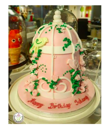 Cake - Birdcage 01 - Pink