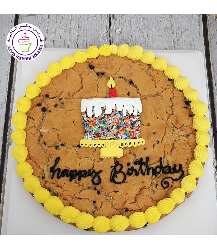 Birthday Cake Themed Cookie Cake 03