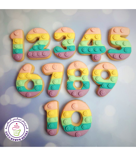 Fidget Toy Themed Cookies - Birthday Numbers
