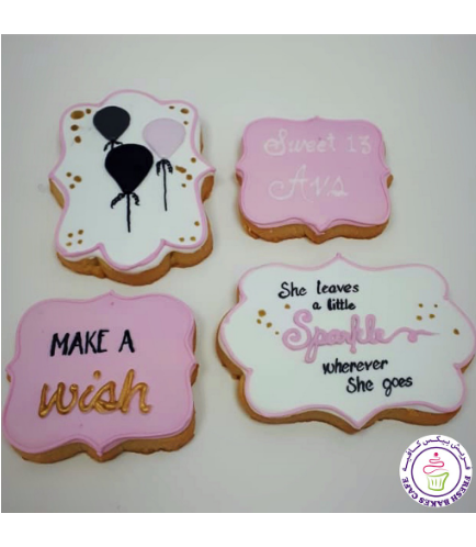 Birthday Messages Themed Cookies 01