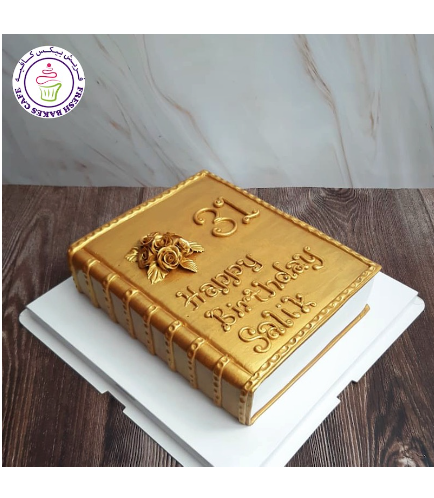 Cake - Book - Hard Cover 01 - Gold