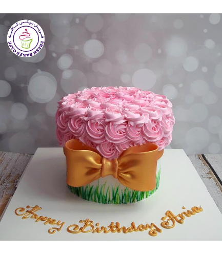 Cake - Cream Rose - Pink