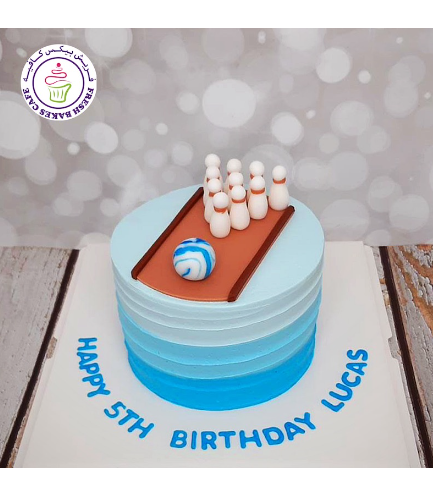 Bowling Themed Cake 05