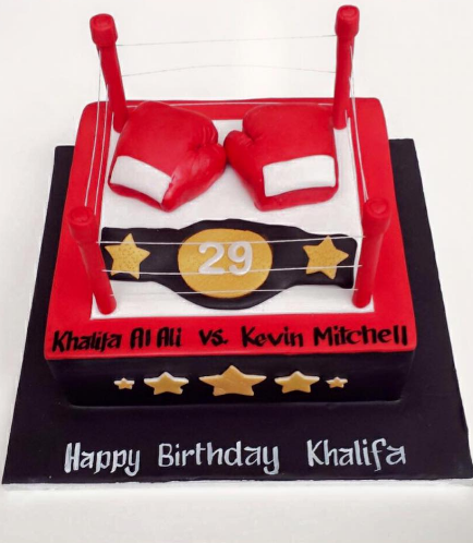 Boxing Ring Themed Cake 01