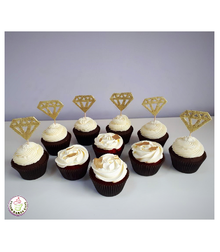 Cupcakes - Diamond Cupcake Topper
