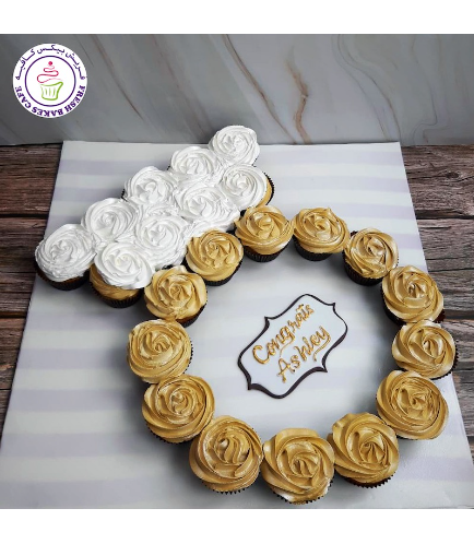 Bridal Shower Themed Cupcakes - Engagement Ring - Pull-Apart Cupcake Cake 02