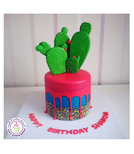 Cactus Themed Cake - 3D Cake Toppers 01