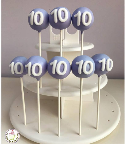 Cake Pops with Number 10