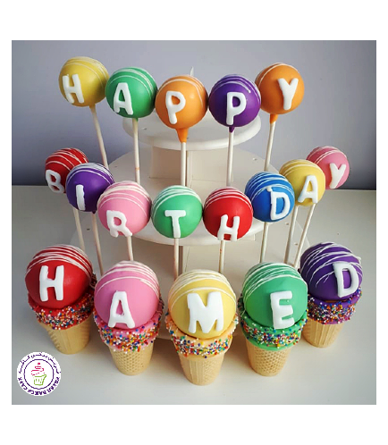 Cake Pops & Cone Cake Pops with a Message