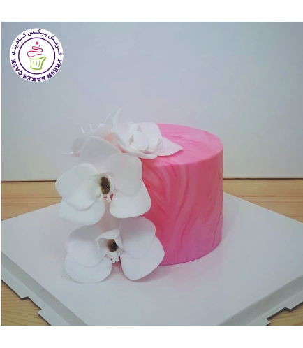 Cake - Orchids - Pink Marble 02
